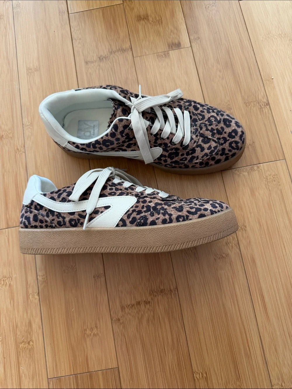 DV by Dolce Vita Leopard Print Sneakers with White Accents